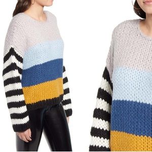 BLANKNYC Striped Oversized Sweater